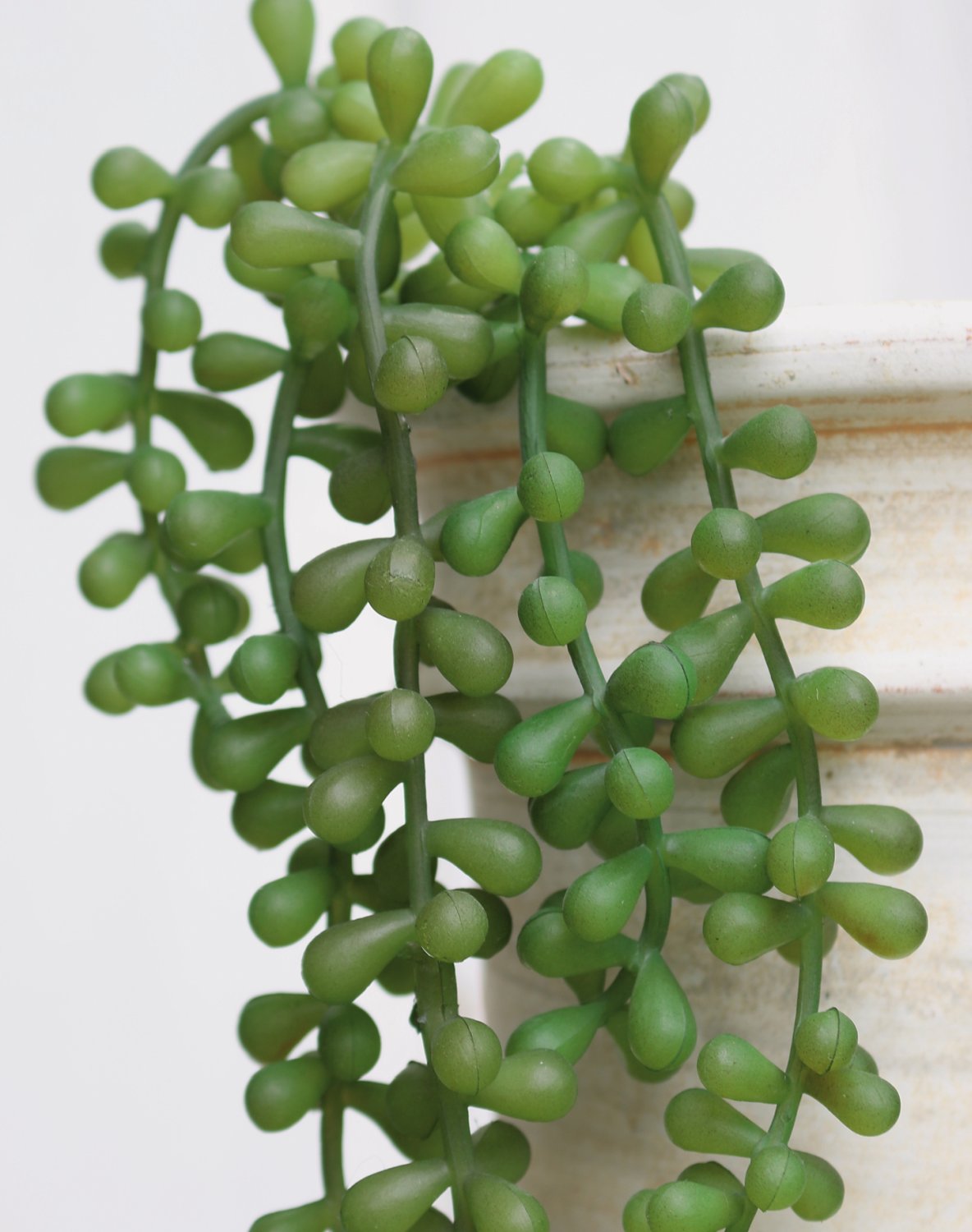 Künstliche Sukkulente, hängend, 40 cm, grün