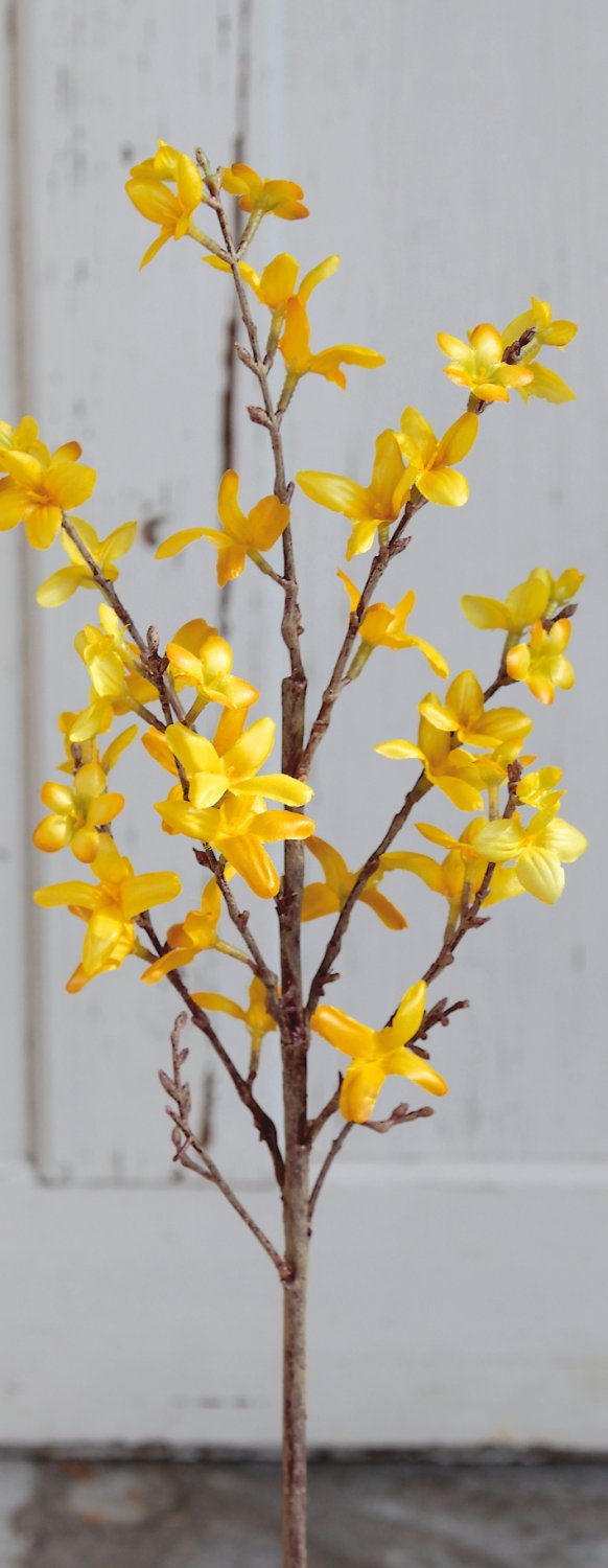 Artificial forsythia branch, 45 cm, yellow