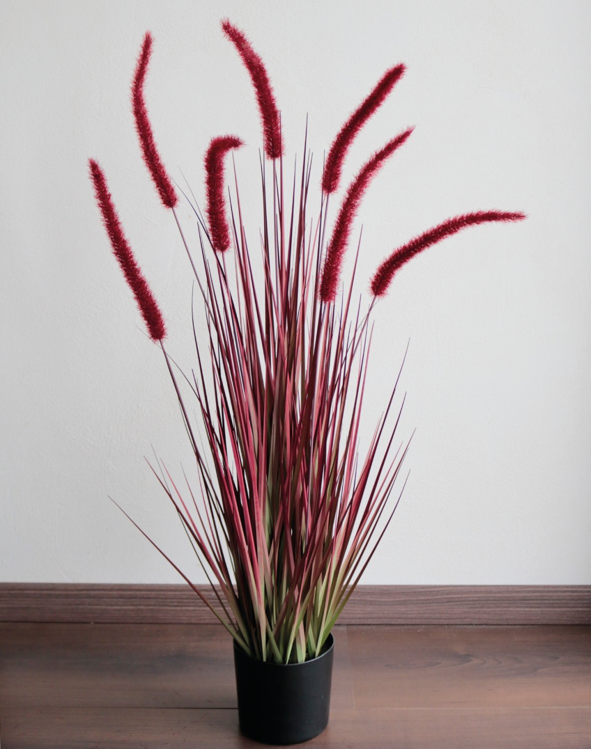 Künstlicher Grasbüschel 'Lampenputzergras', getopft, 90 cm, burgunder-grün Künstlicher Grasbüschel 'Lampenputzergras', getopft, 90 cm, burgunder-grün