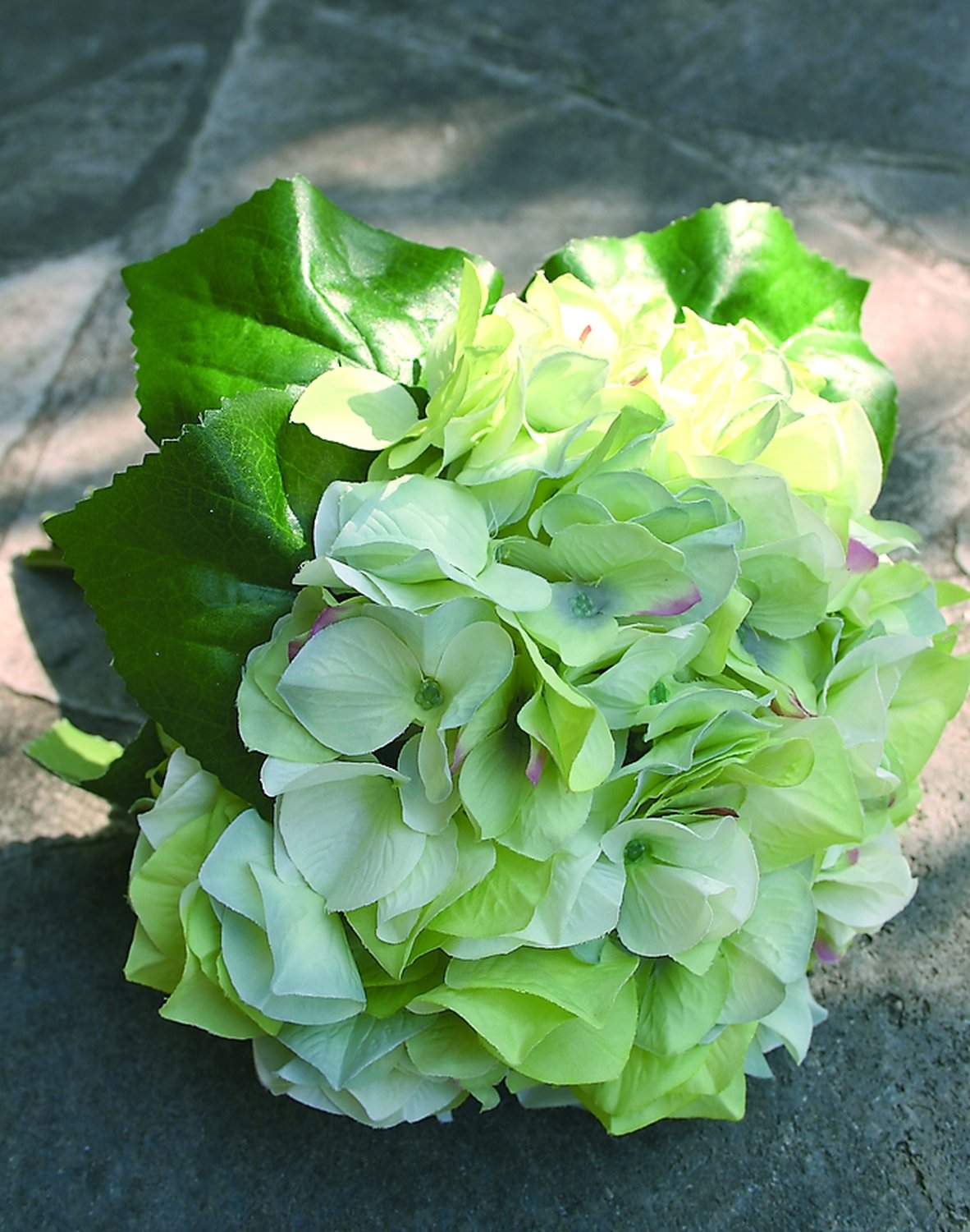 Künstliches Hortensien Bouquet, 29 cm, grün