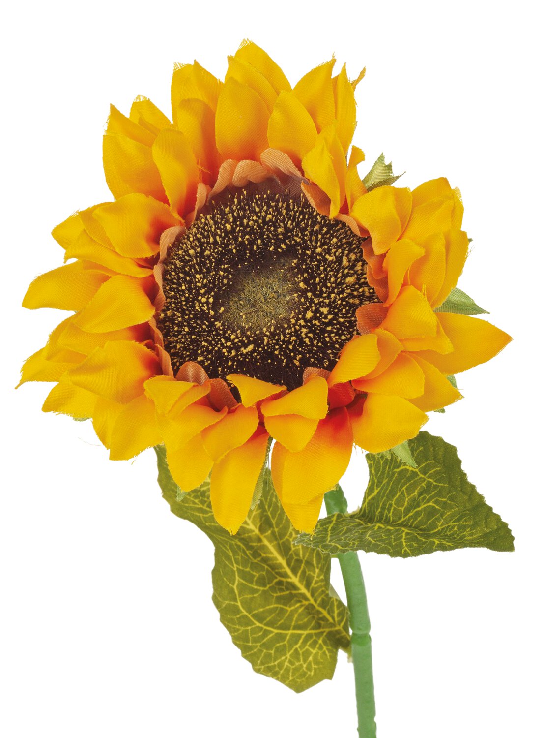 Künstliche Sonnenblume, 50 cm, Ø 10 cm, gelb-orange