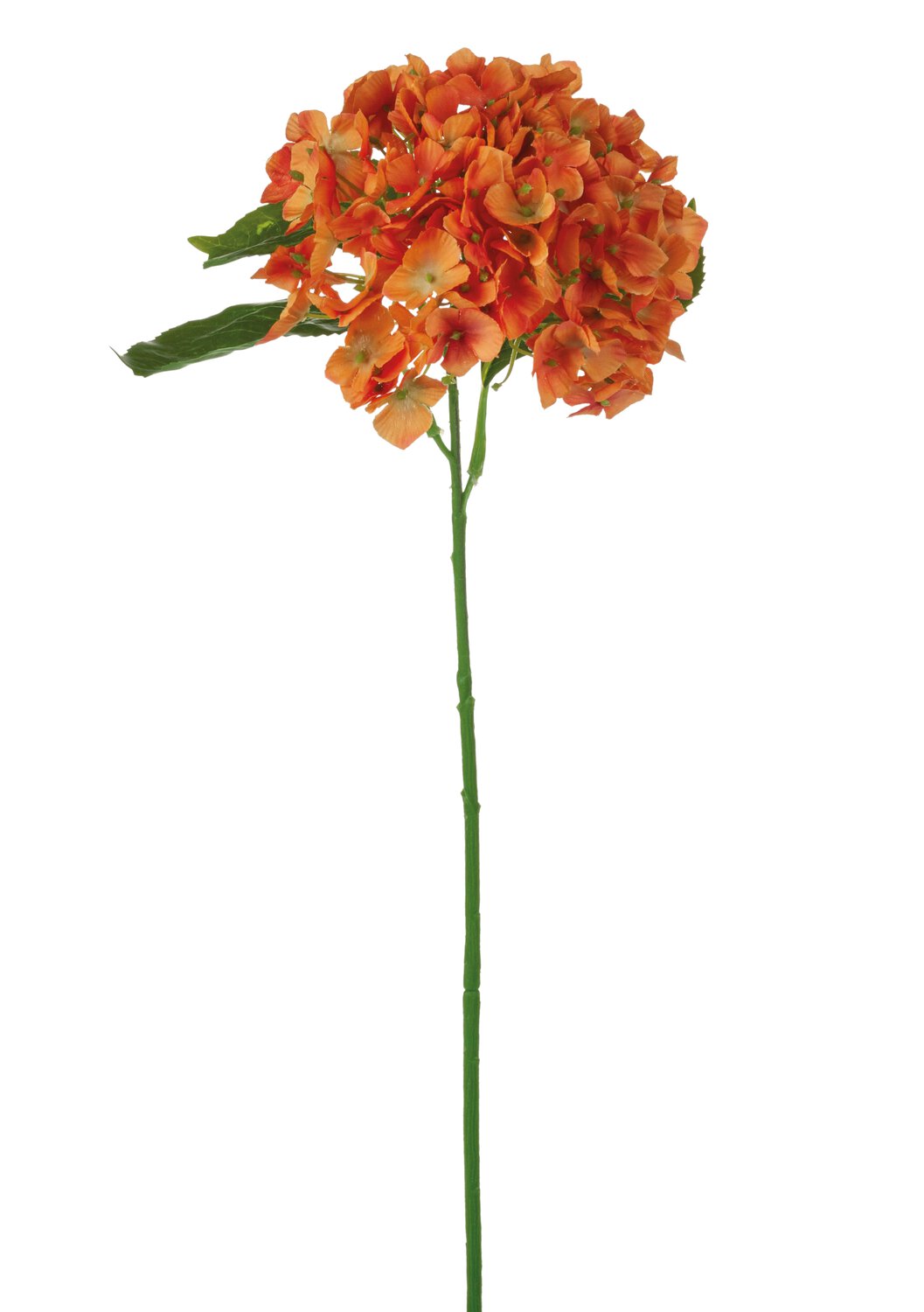 Artificial hortensia, 56 cm, orange