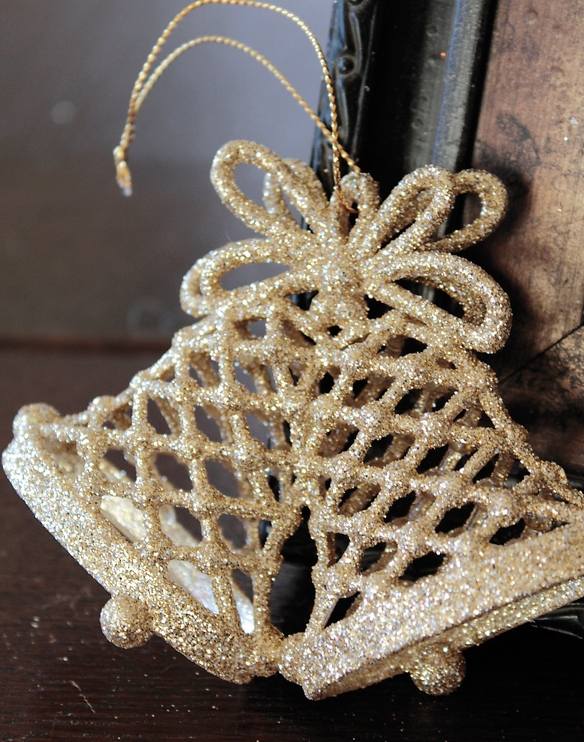 Deko Glocke, Acryl, 8 cm, gold Deko Glocke, Acryl, 8 cm, gold