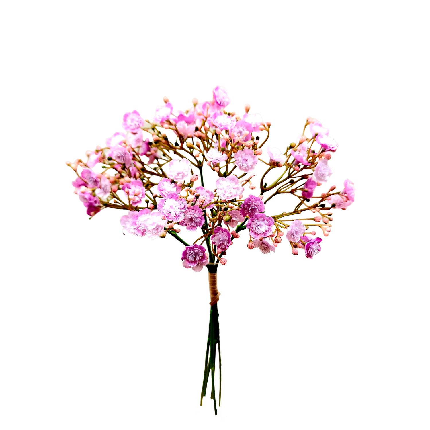 Künstliche Gypsophilia im Bund, 5-fach, 30 cm, rosa-violett