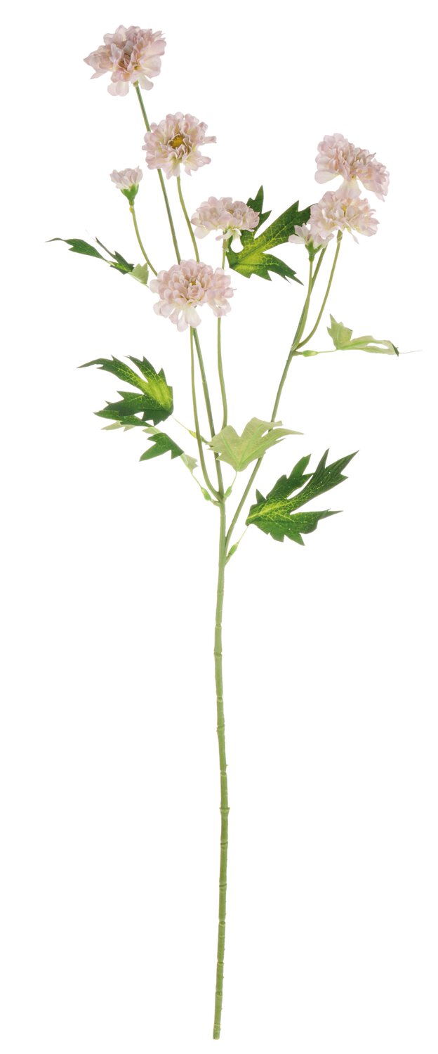 Crisantemo artificiale, 64 cm, rosa-bianco