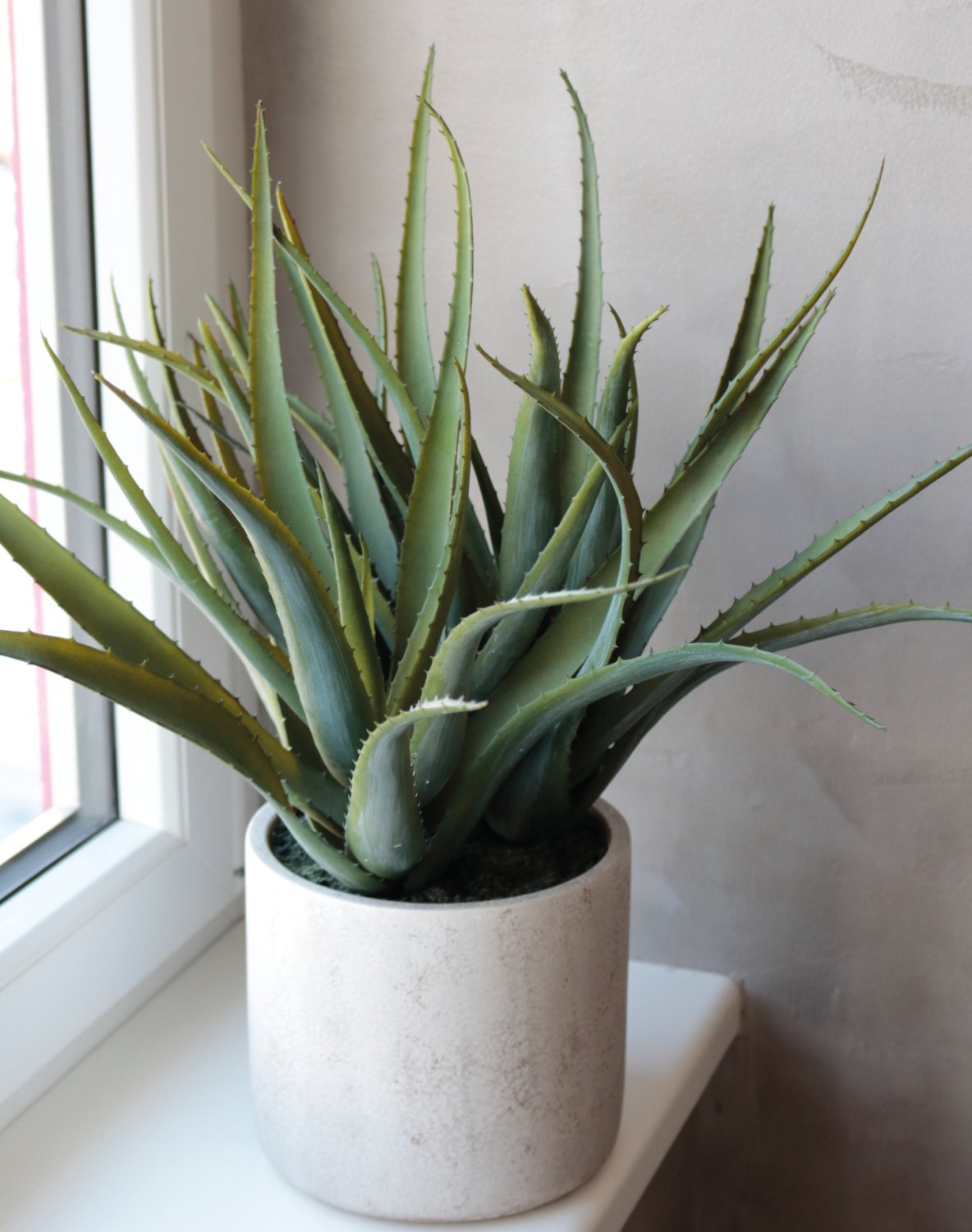 Aloe artificiale, in vaso, 53 cm, verde