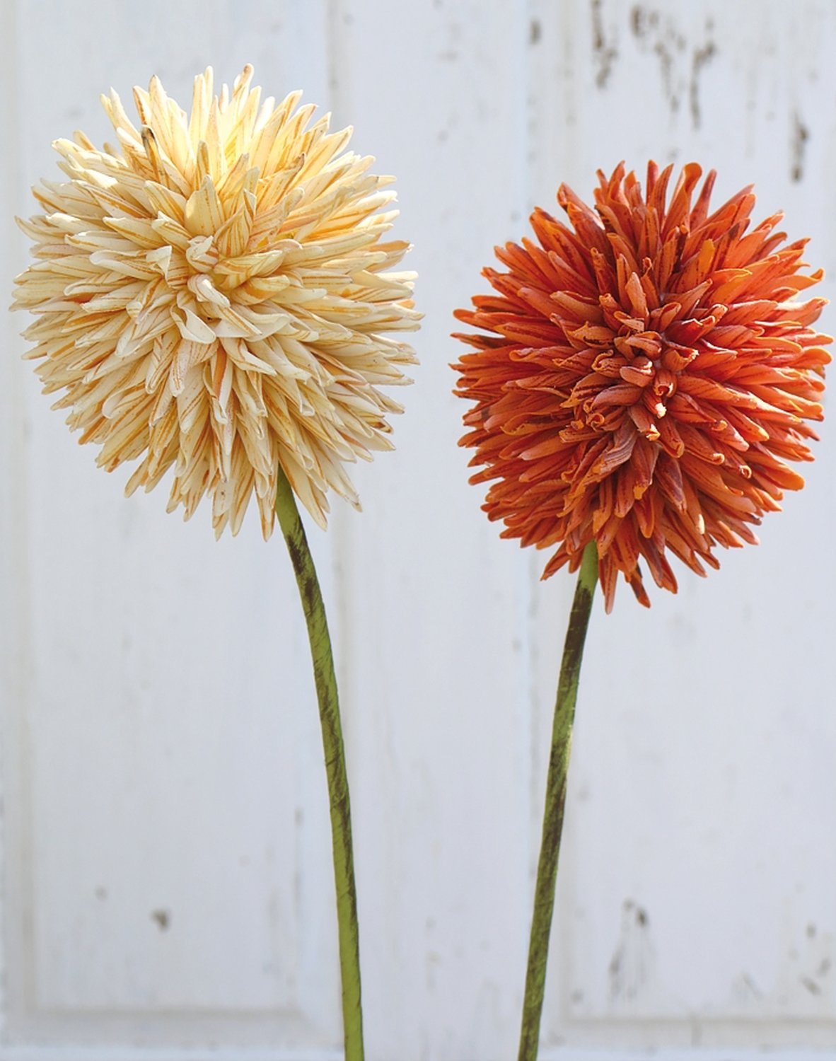 Künstlicher Soft flower 'Allium', 80 cm, orange