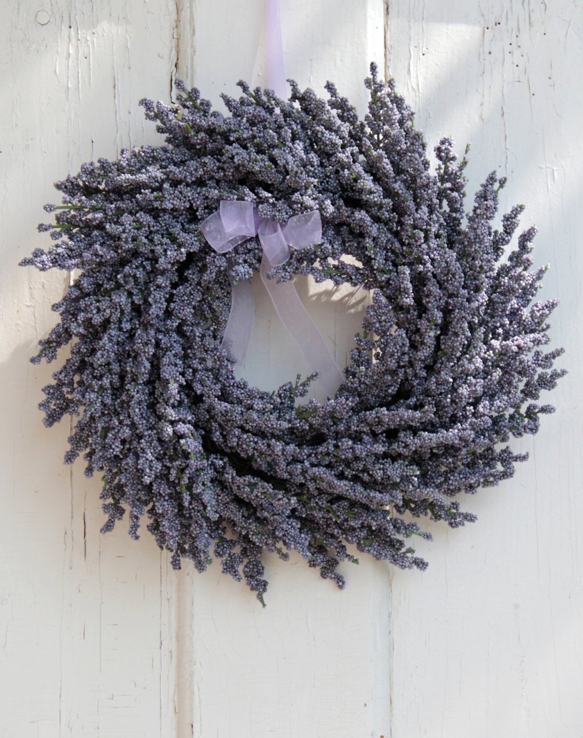 Silk lavender wreath, Ø 28 cm, light violet