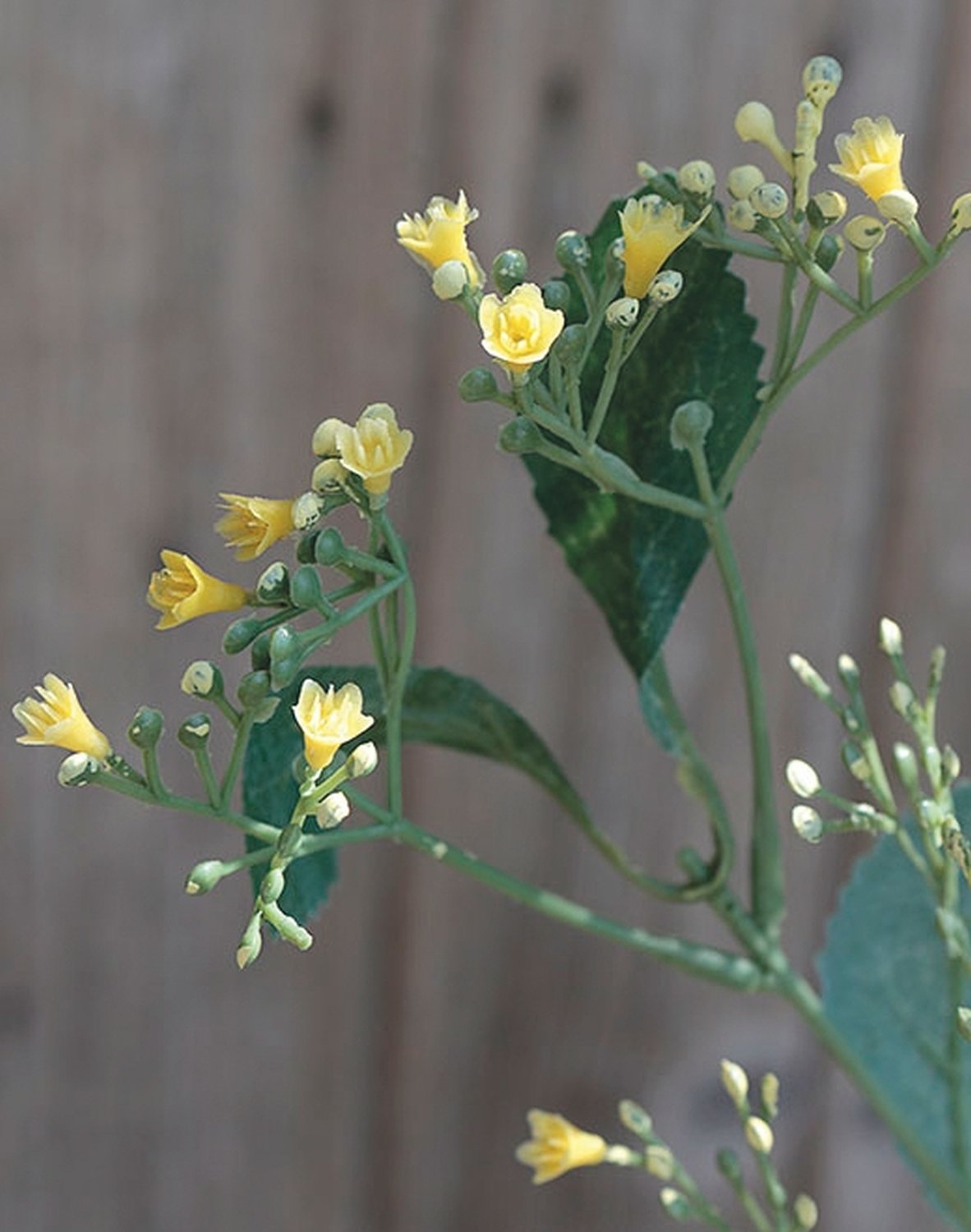 Artificial flower stem, 80 cm, yellow