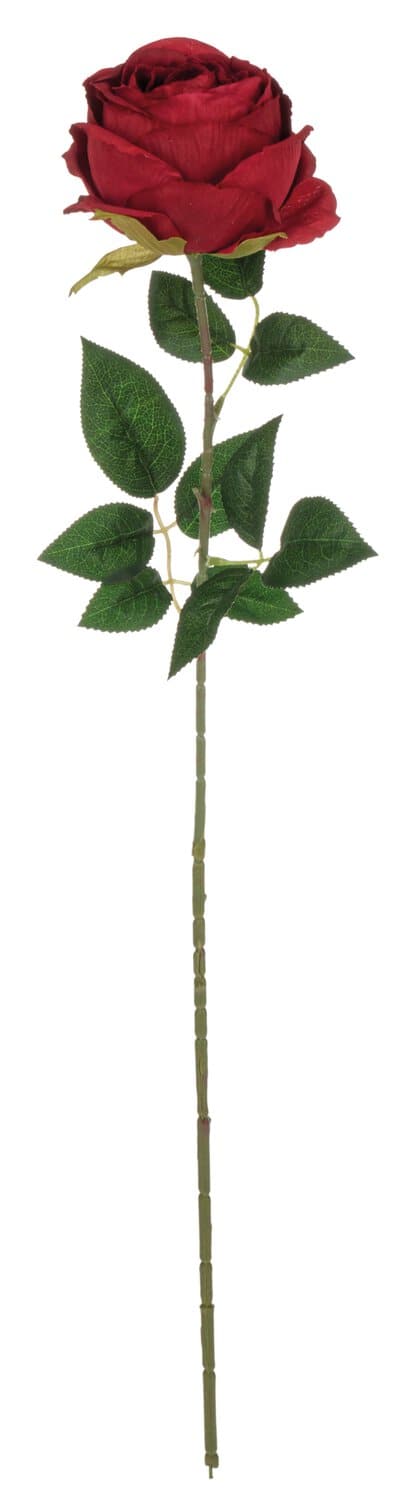 Kunstblume Rose, 70 cm, Ø 10 cm, rot