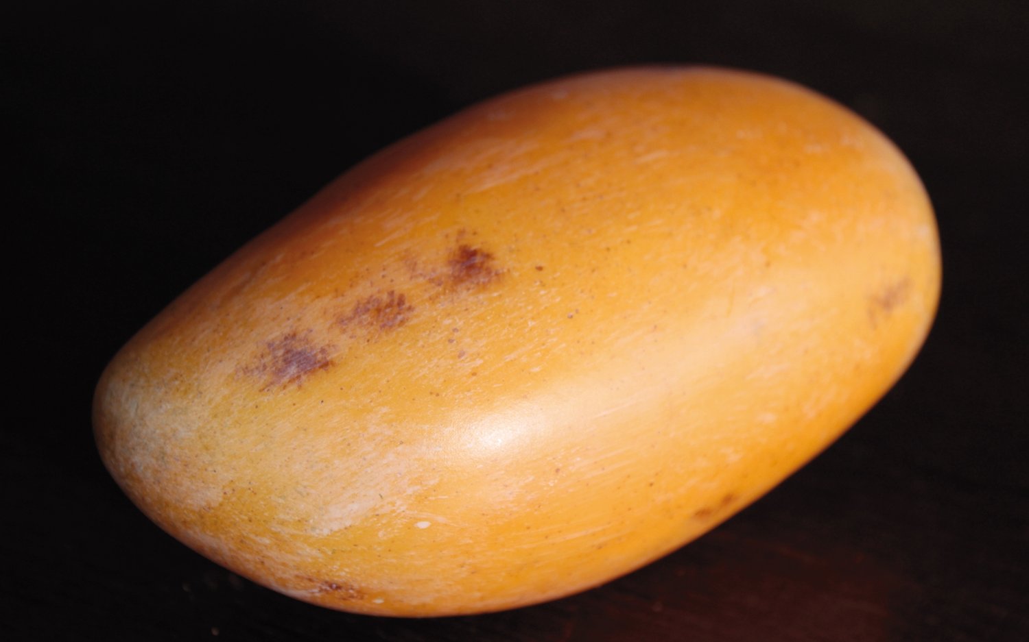 Künstliche Mango, 12 cm, gelb-orange