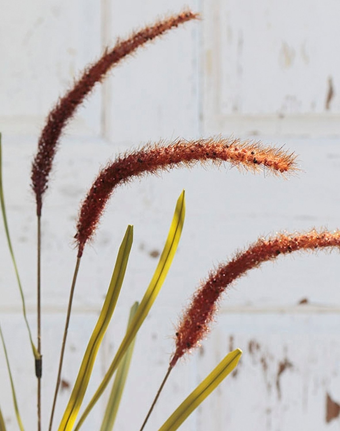 Künstliche Liriope, 4-fach, 95 cm, burgunderrot