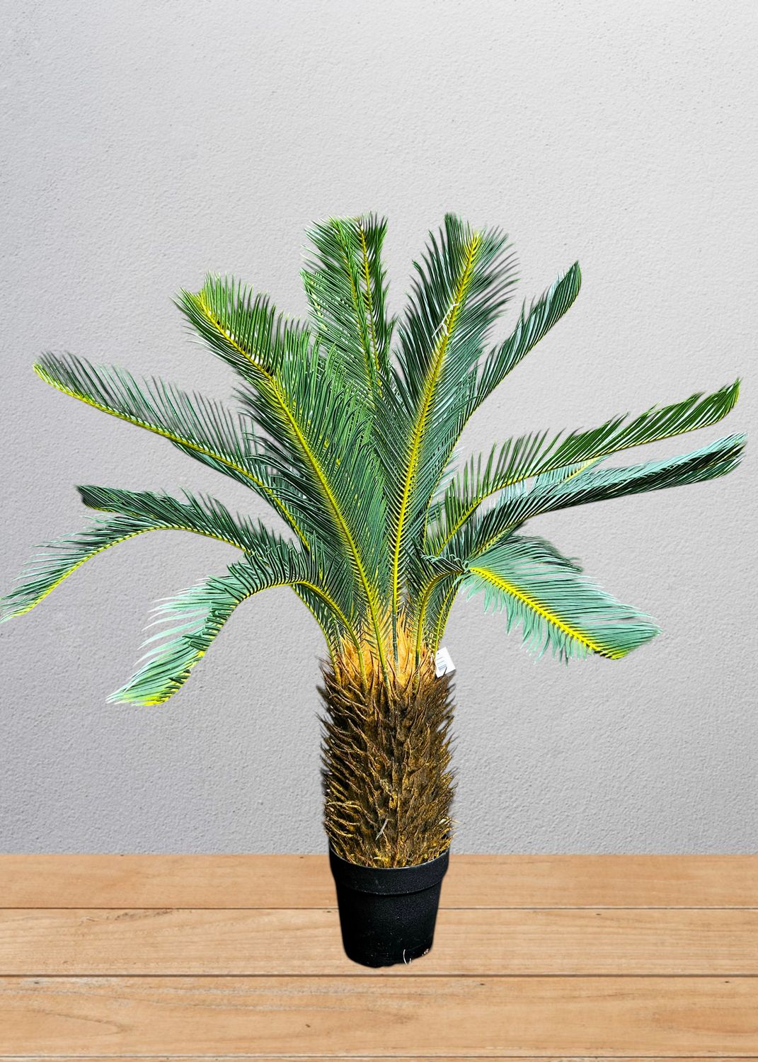 Helecho de palmera artificial (Cycas revoluta), en maceta, 110 cm, verde