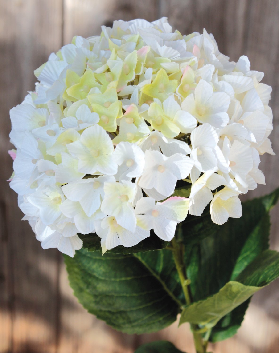 Hydrangea artificial flower, 66 cm, white