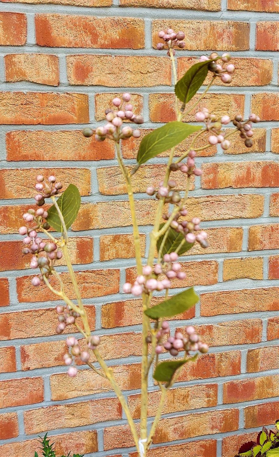 Kunstzweig mit Beeren "Vintage", 78 cm, antik-dunkelrosa