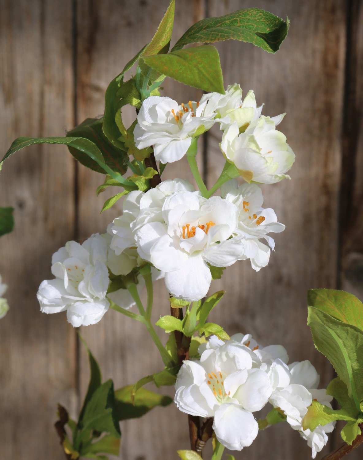 Artificial cherry blossom branch, 130 cm, beige-white