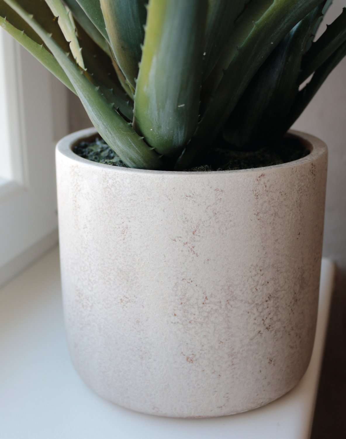 Künstliche Aloe, getopft, 53 cm, grün