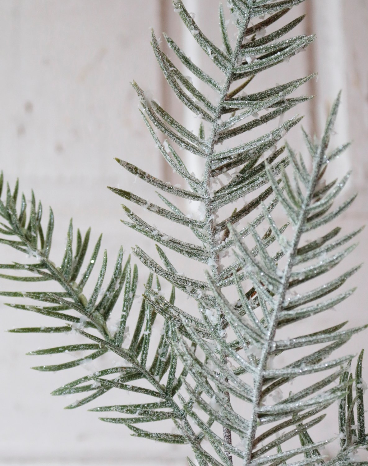 Künstlicher Zypressenzweig, 75 cm, frost-grün