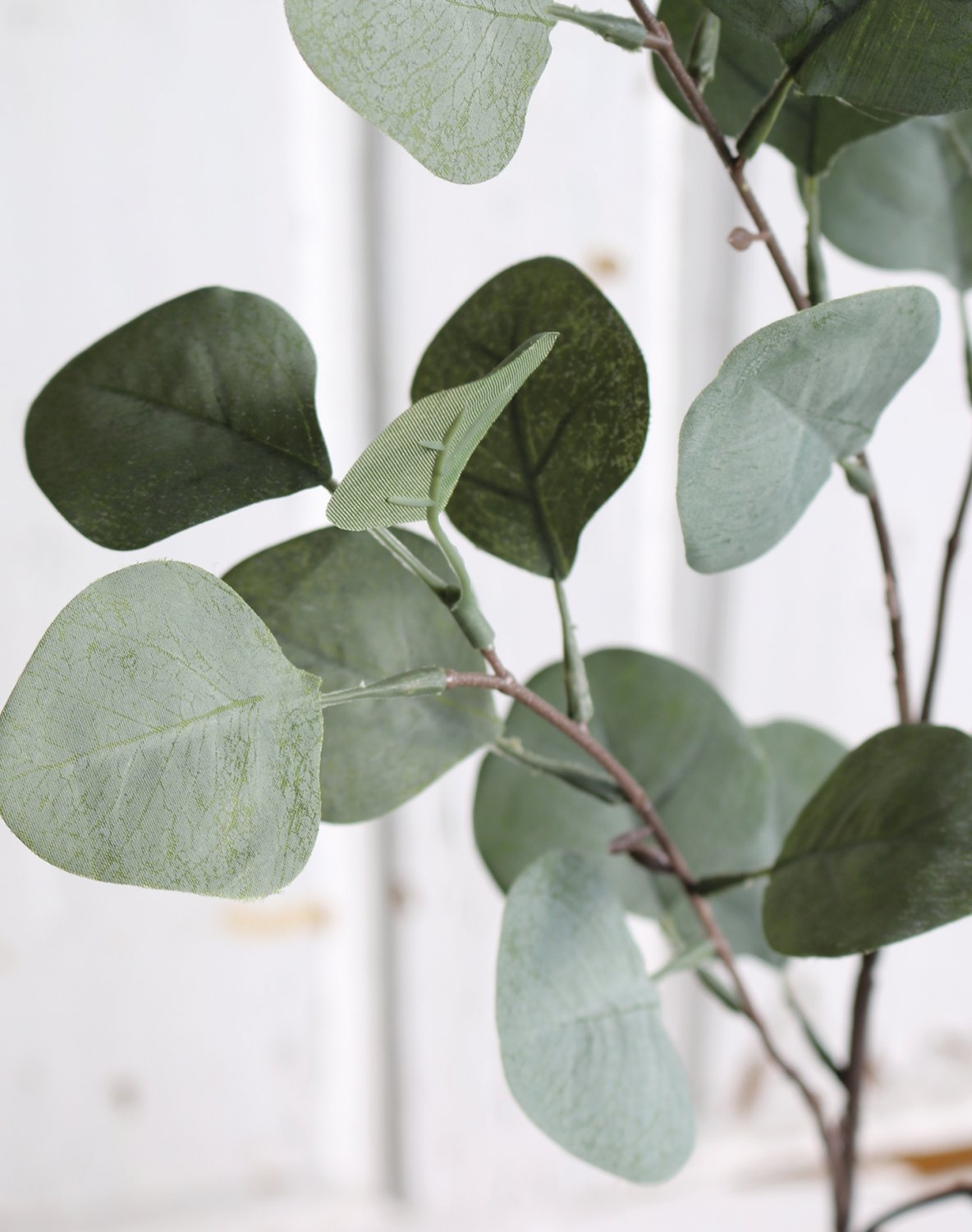 Faux eucalyptus stem, 73 cm, dark green