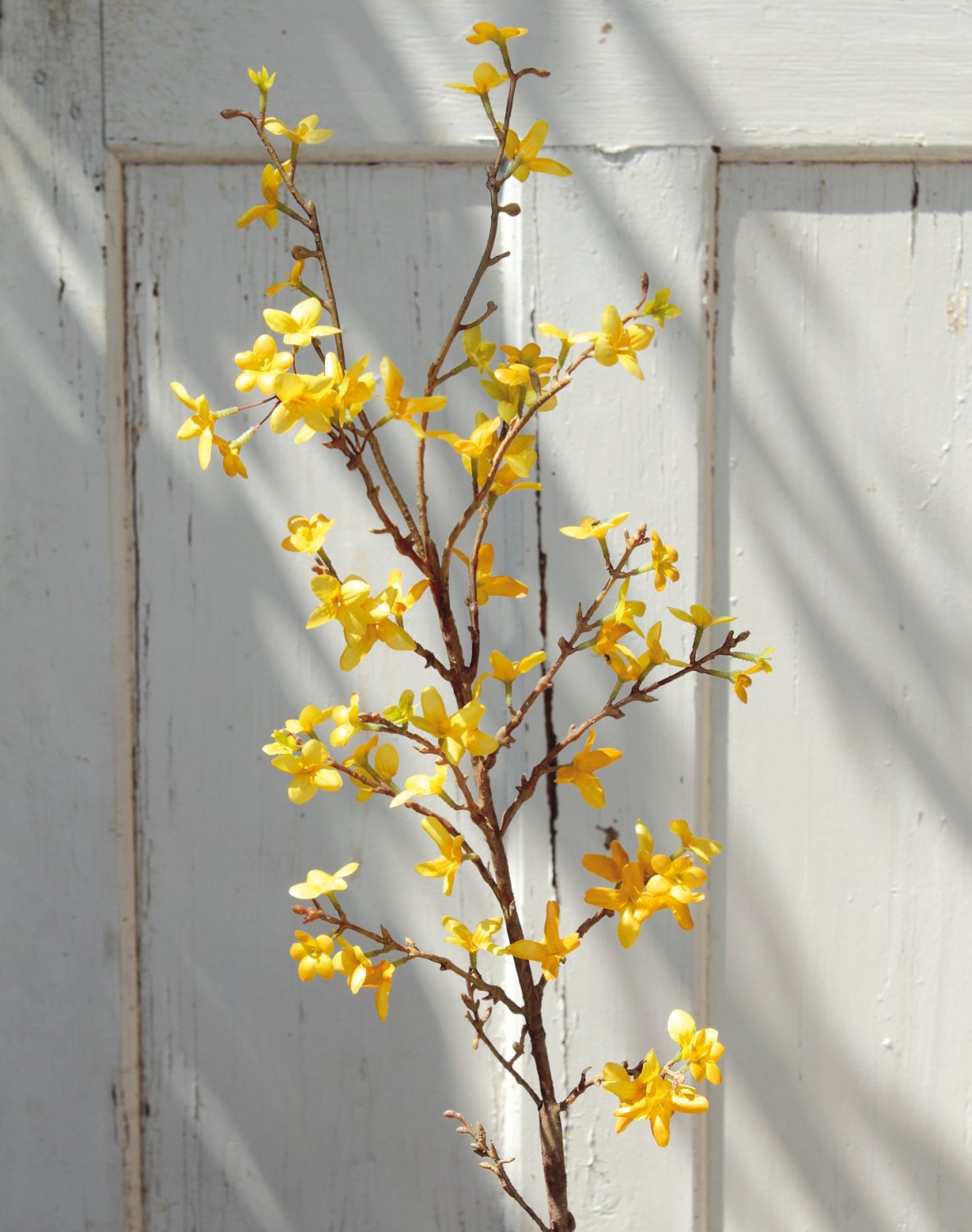 Künstlicher Forsythienzweig, 90 cm, gelb