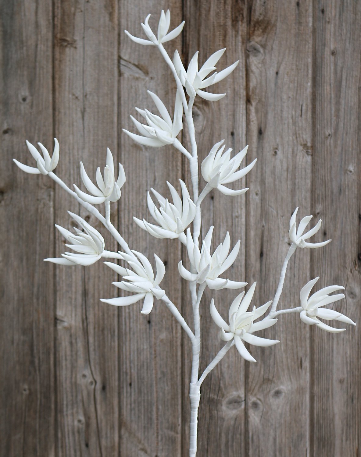 Fiore artificiale Soft 'esotico', 110 cm, bianco puro