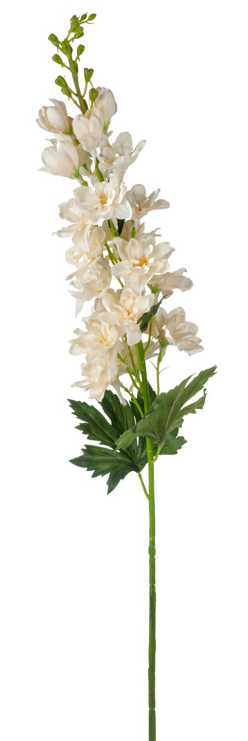 Deko Delphinium, 74 cm, creme-gelb