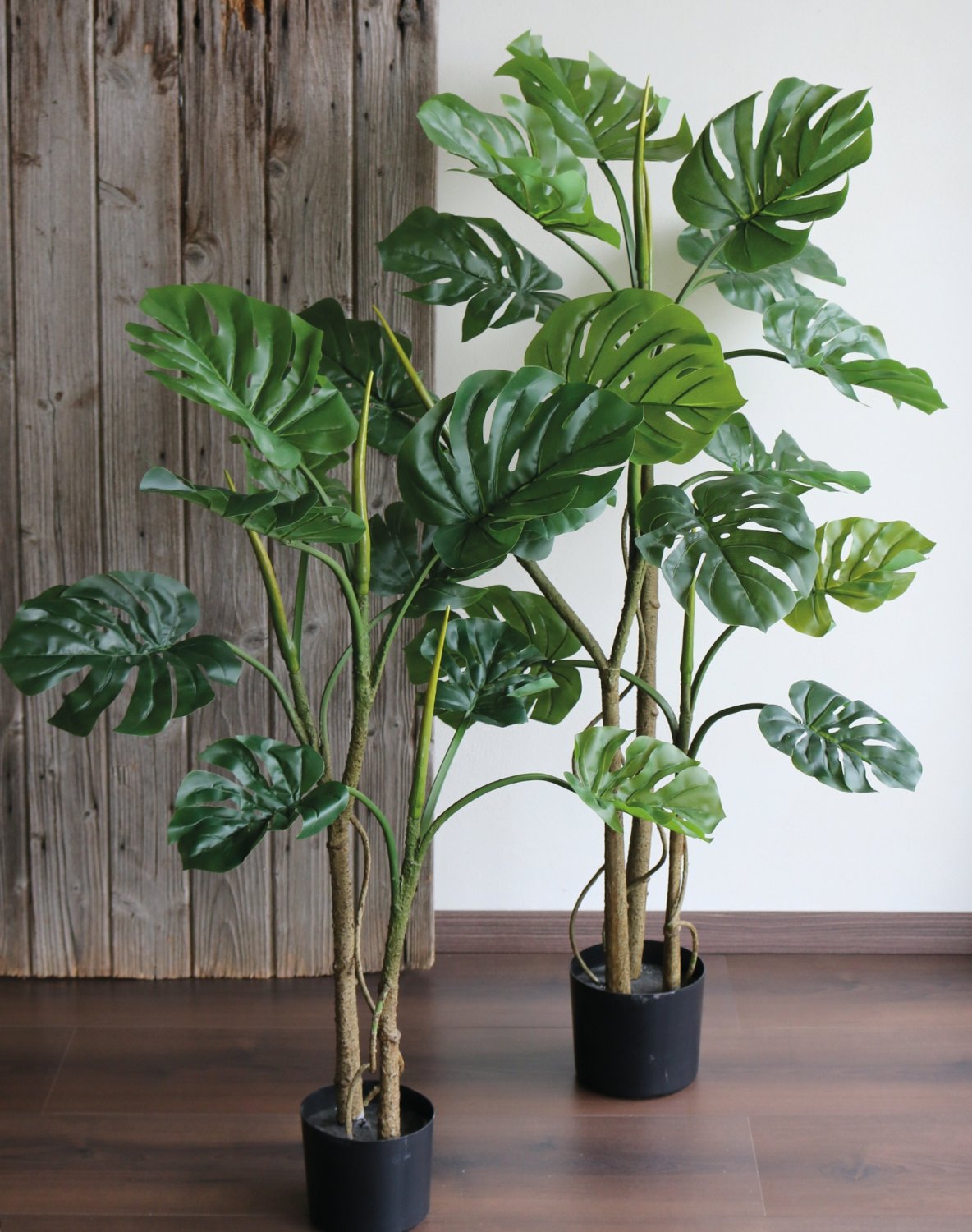 Künstliches Monstera (Fensterblatt), getopft, 90 cm, grün