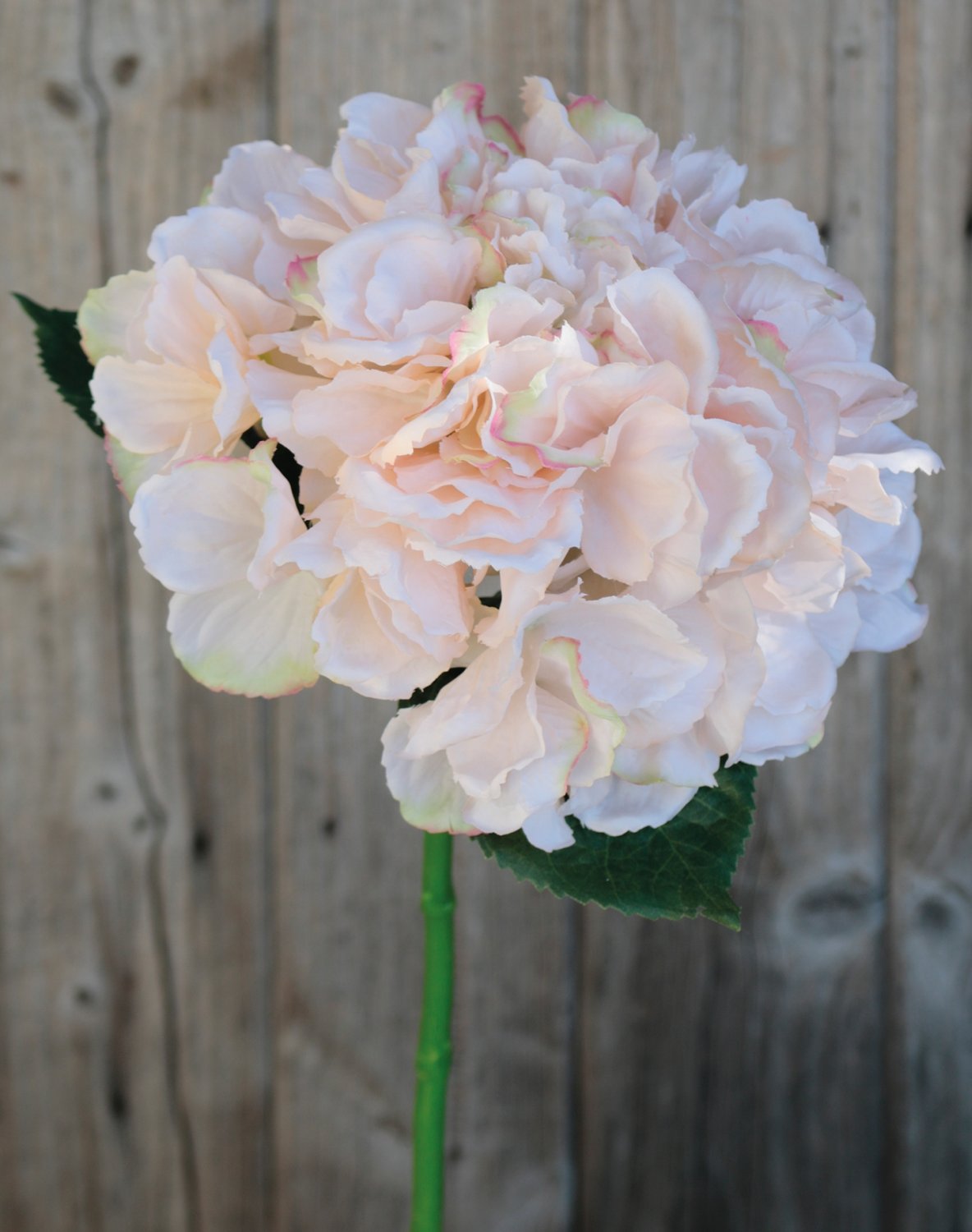 Hydrangea faux flower, 40 cm, antique-light pink