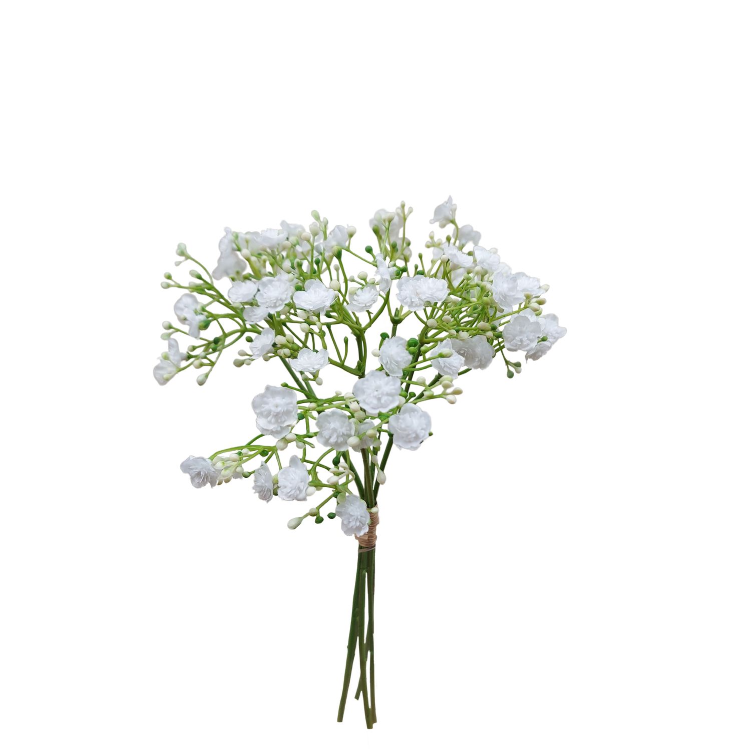 Künstliche Gypsophilia im Bund, 5-fach, 30 cm, creme-weiß