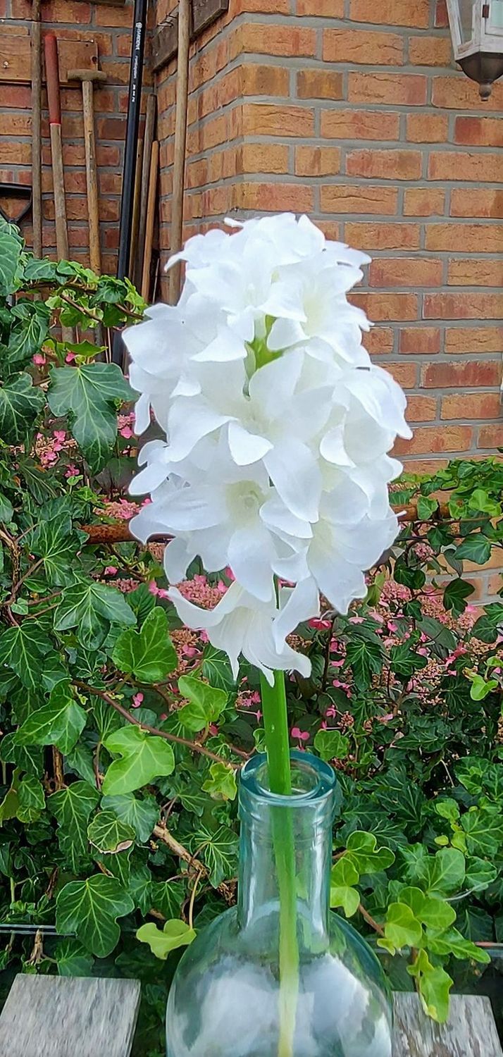 Kunstblumen Hyazinthe, 32 cm, weiß