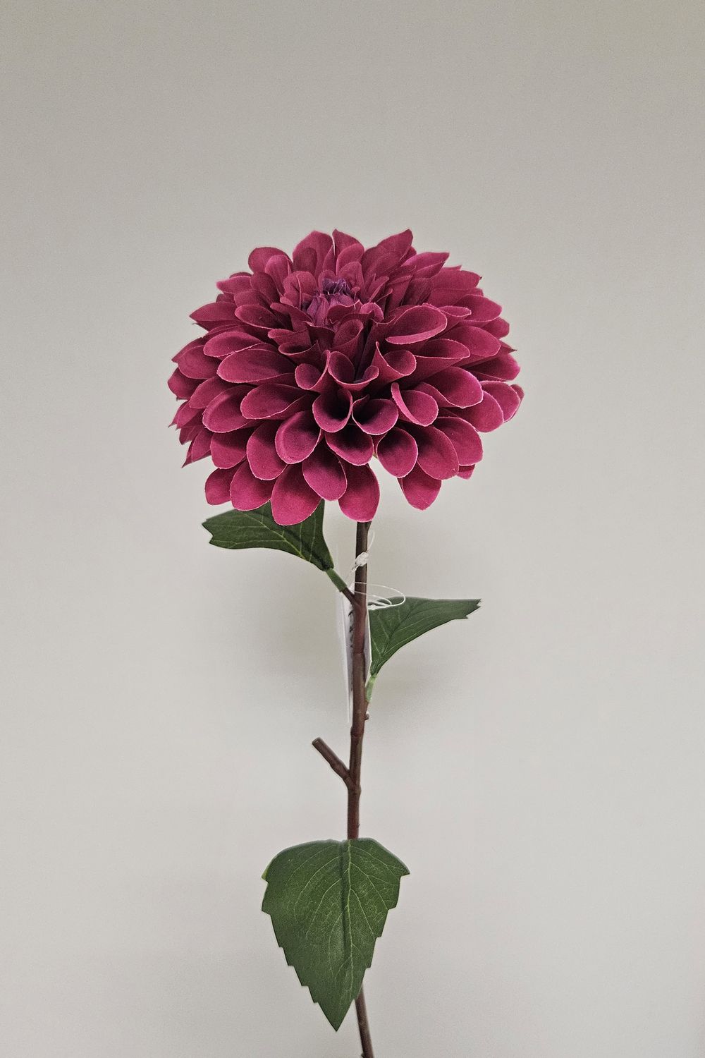 Künstliche Dahlie, 57 cm, Soft Feel, antik-dunkelviolett
