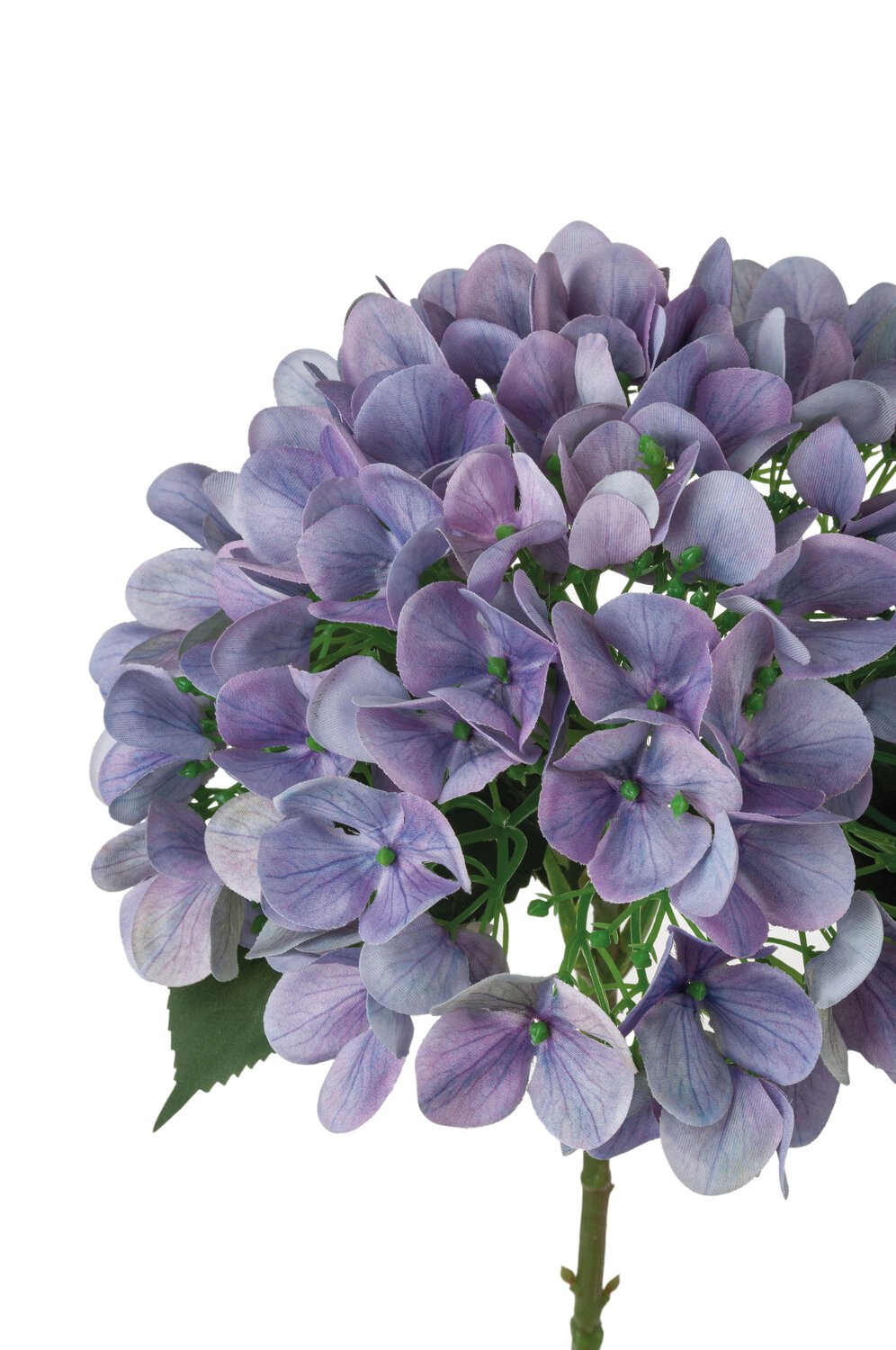 Fake hydrangea flower, 65 cm, light purple