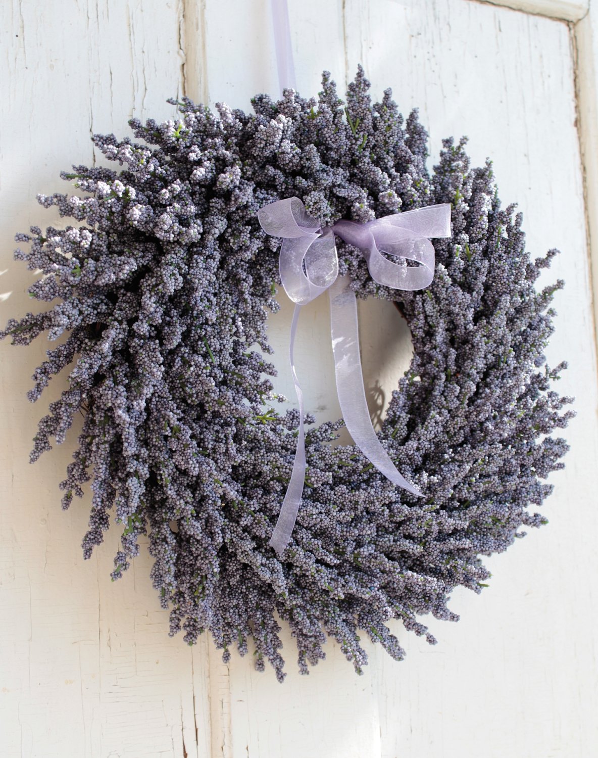 Corona di lavanda artificiale, Ø 40 cm, viola chiaro