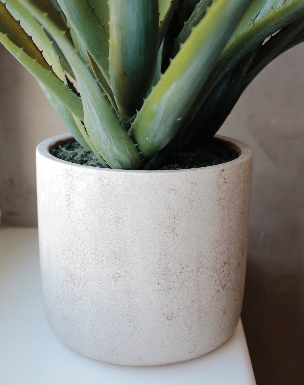 Künstliche Aloe, getopft, 53 cm, grün