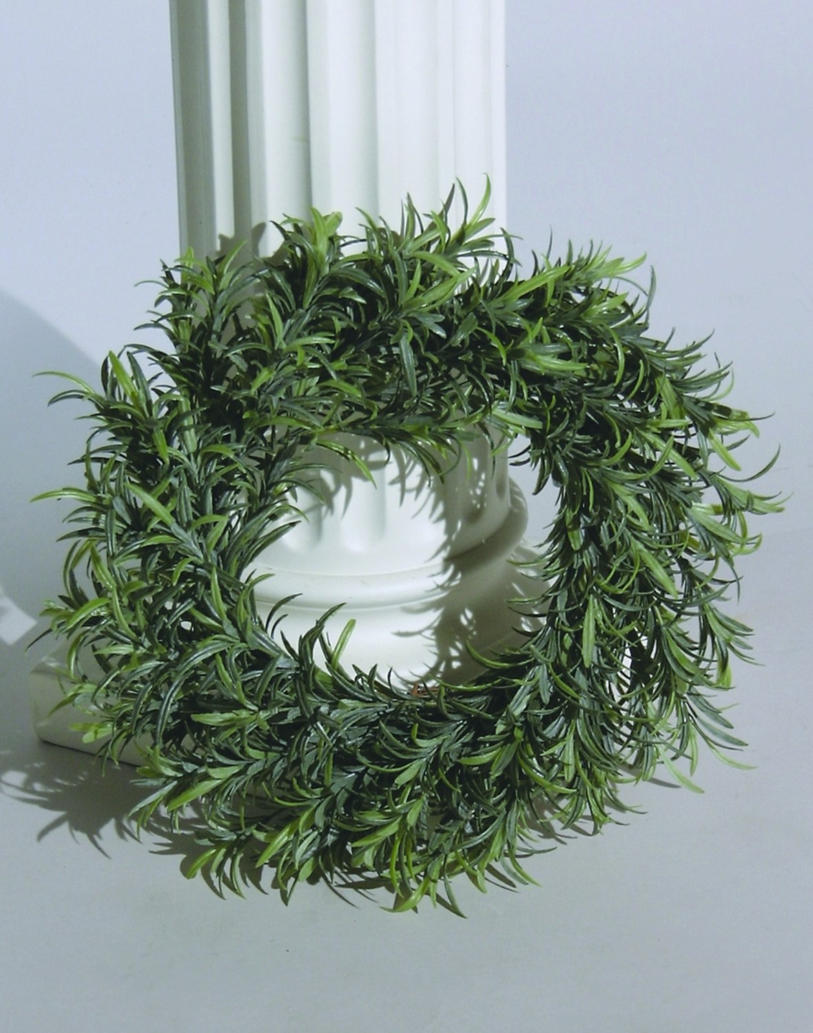 Faux rosemary wreath, Ø 35 cm, green