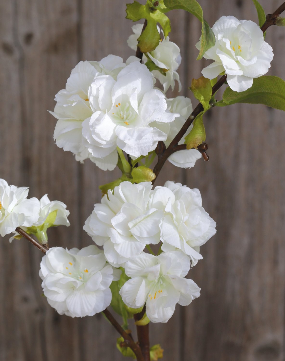 Fake cherry blossom branch, 88 cm, beige-white