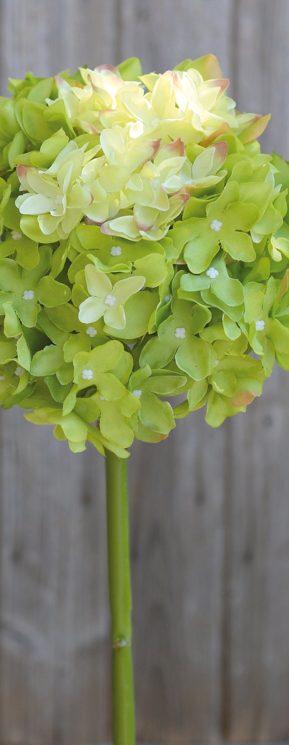 Künstliche Hortensie, 48 cm, grün