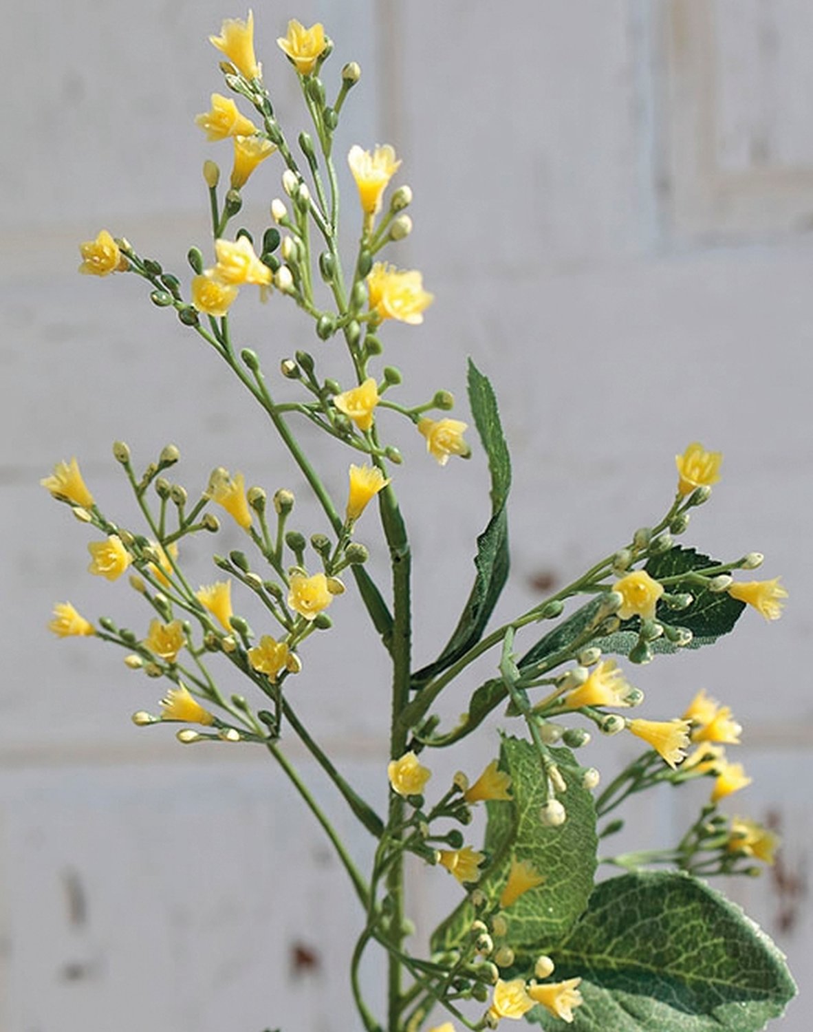 Artificial flower stem, 80 cm, yellow