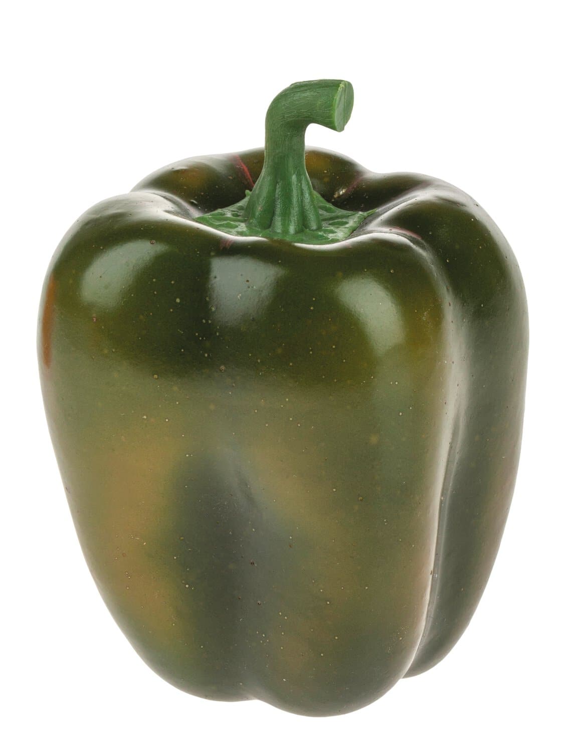 Unechte Paprika aus Kunststoff, 9 cm, grün