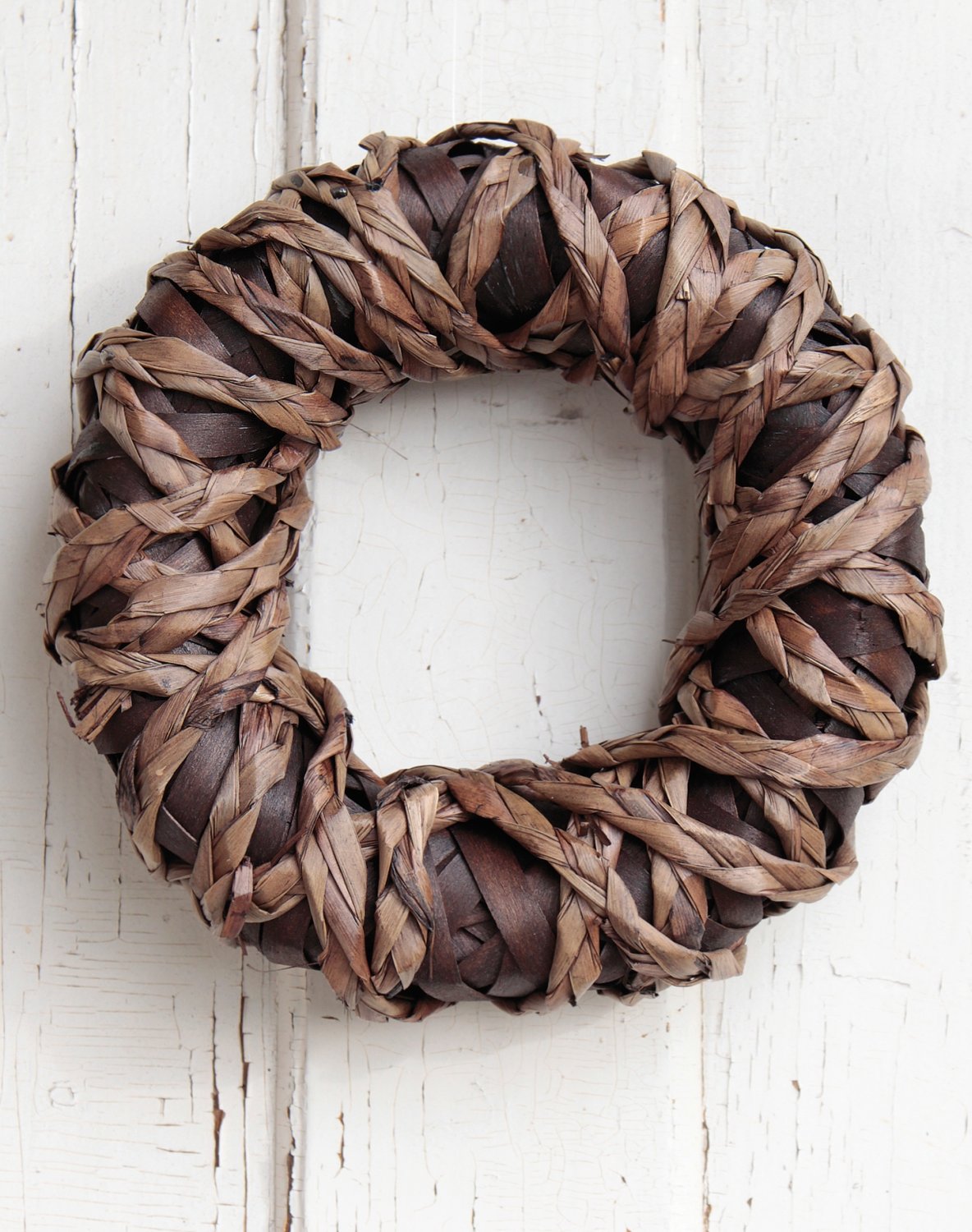 Artificial decorative wreath 'nature', Ø 27 cm, brown