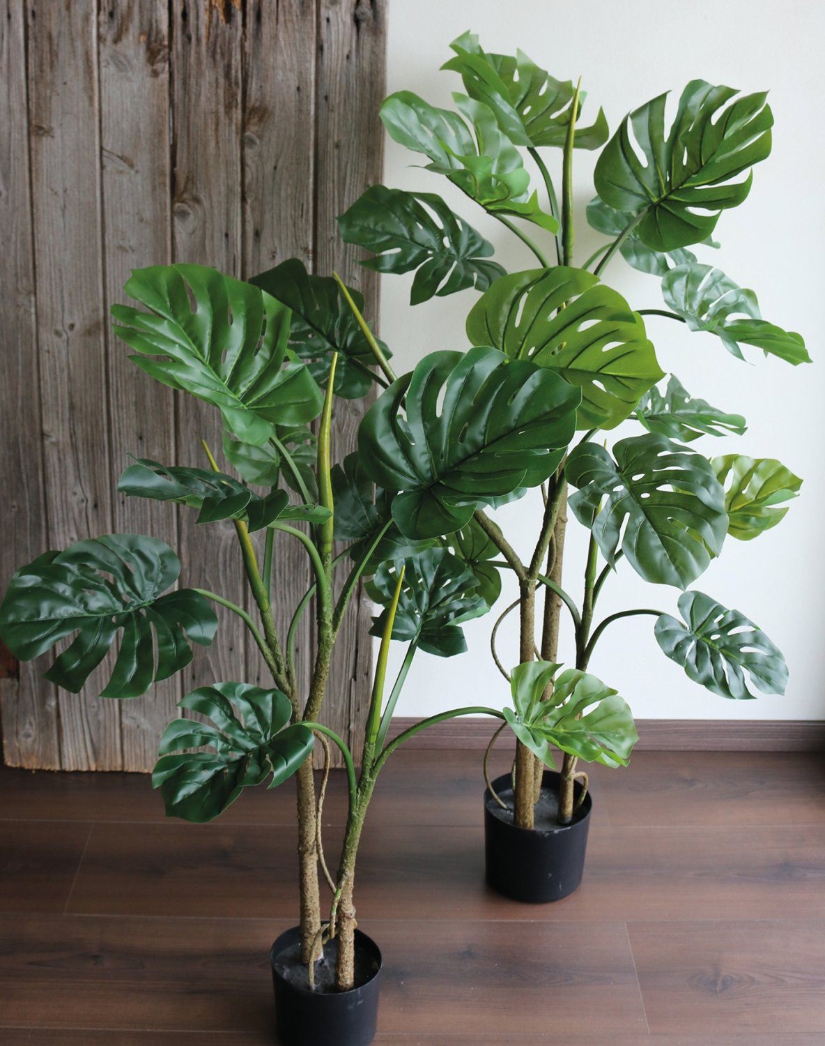 Künstliches Monstera (Fensterblatt), getopft, 90 cm, grün