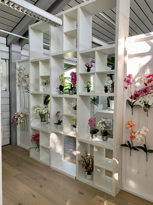 Kunstblumen Vielfalt im Showroom von H.Andreas Kuenstliche Orchideen im H.Andreas Showroom entdecken