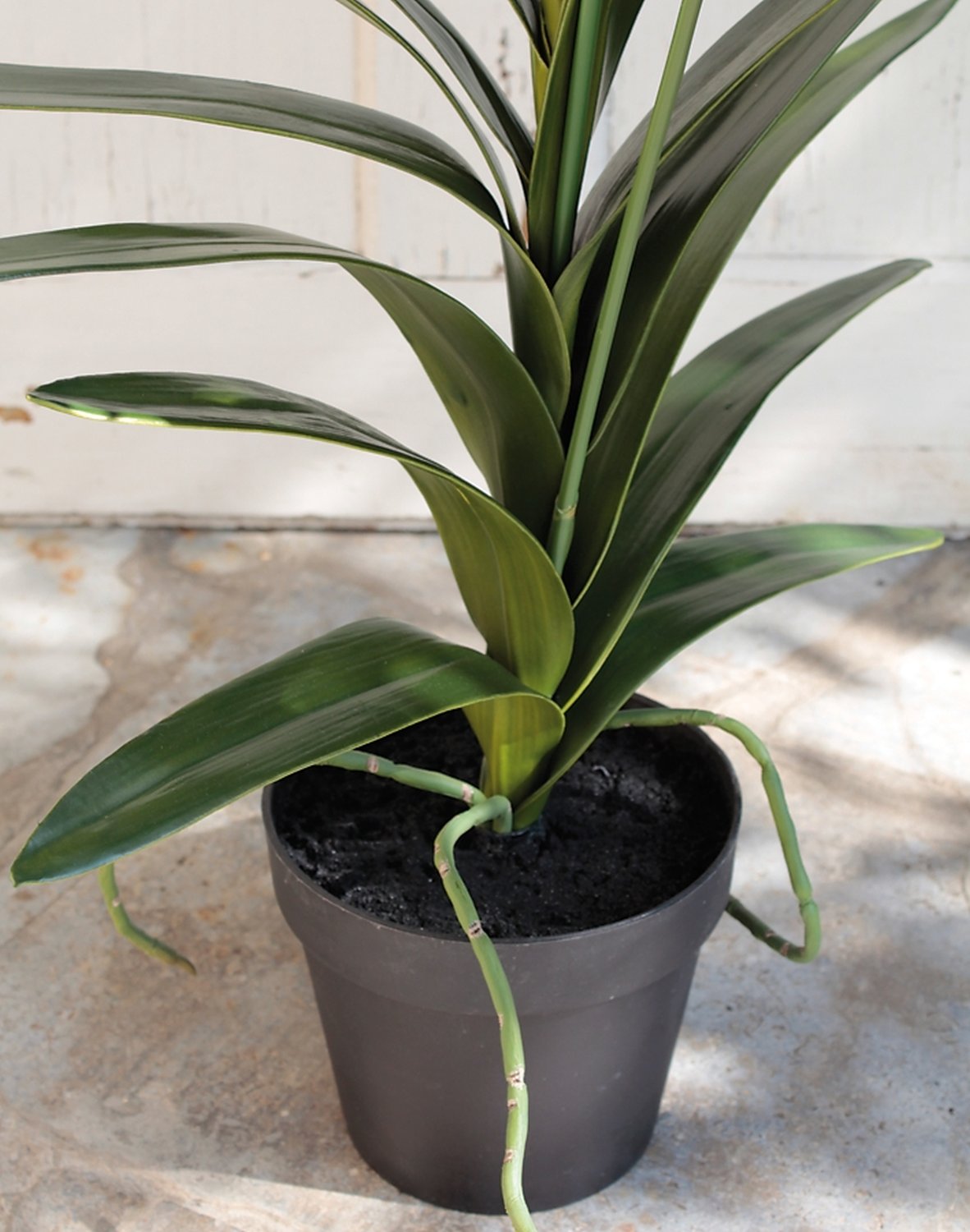 Orchid silk flower, with pot, 130 cm, lilac