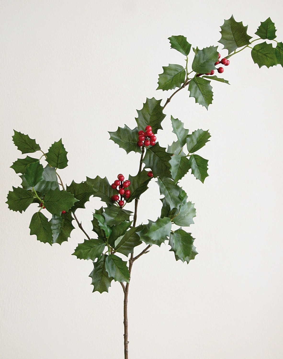 Künstlicher Ilexzweig, 104 cm, grün Künstlicher Ilexzweig, 104 cm, grün