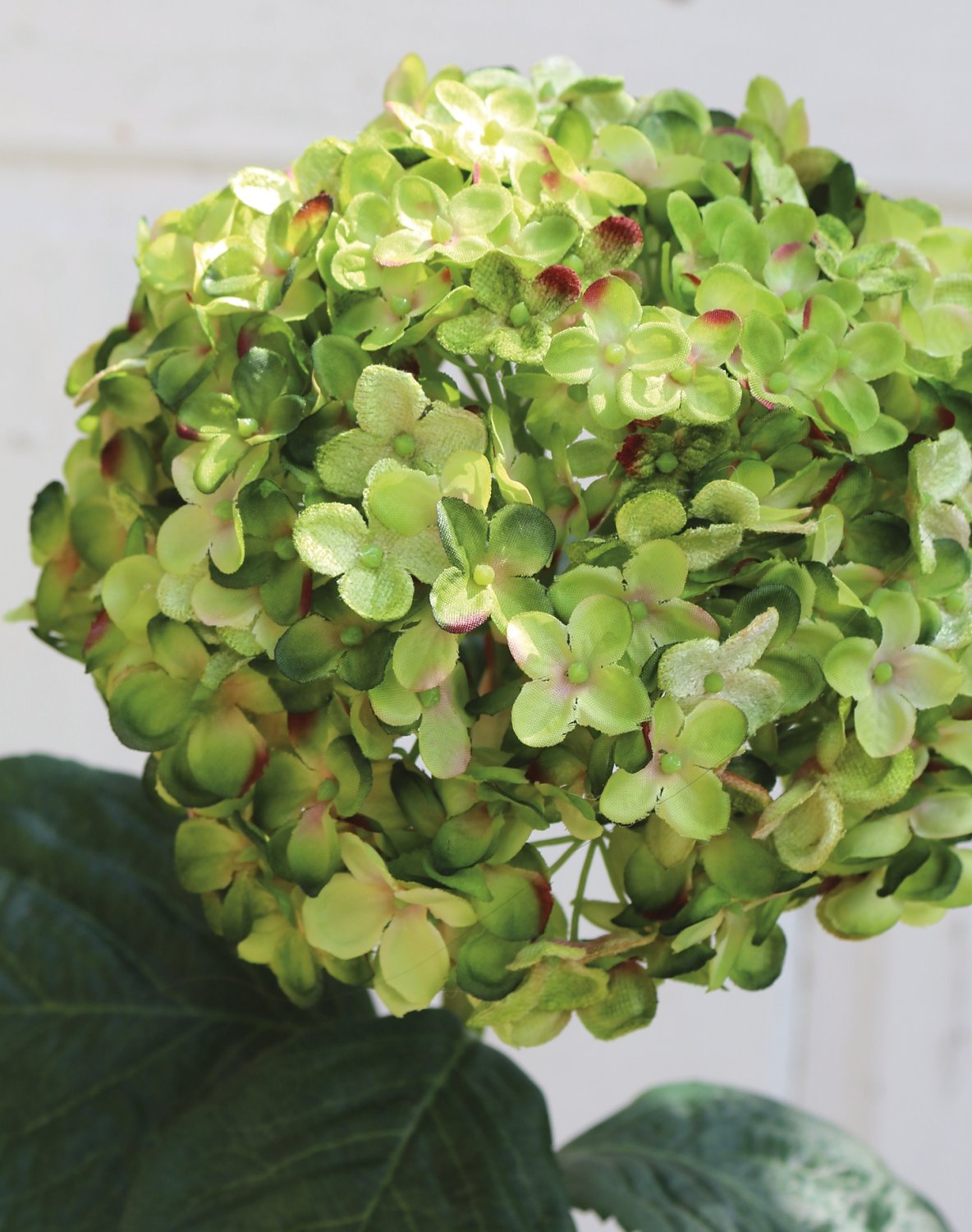 Hydrangea artificial flower, 60 cm, green