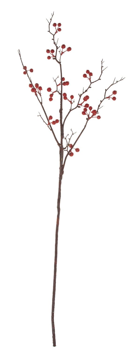 Silk berry branch, 99 cm, red