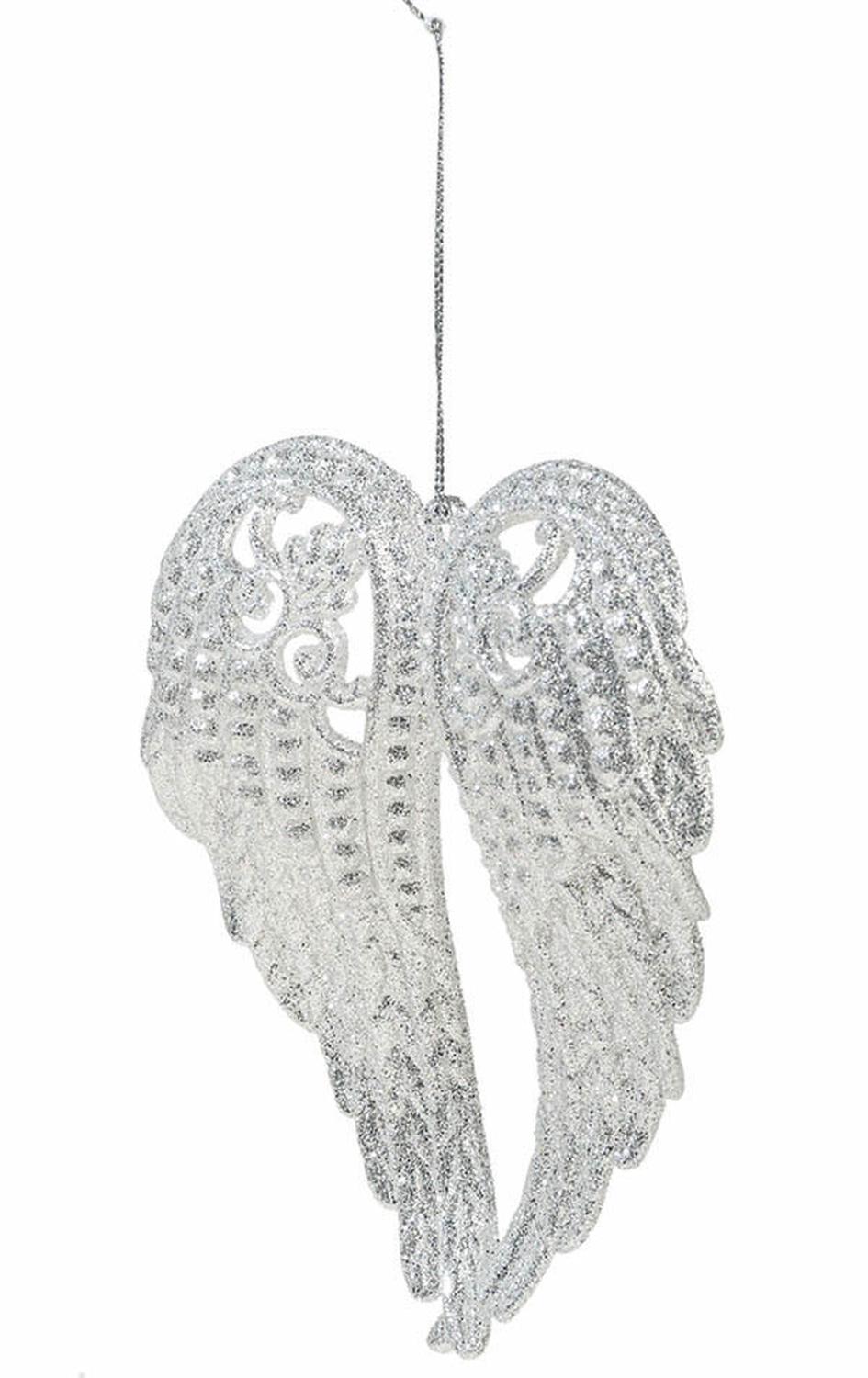 Deko Engelsflügel aus Acryl, 15 cm, silber Deko Engelsflügel aus Acryl, 15 cm, silber