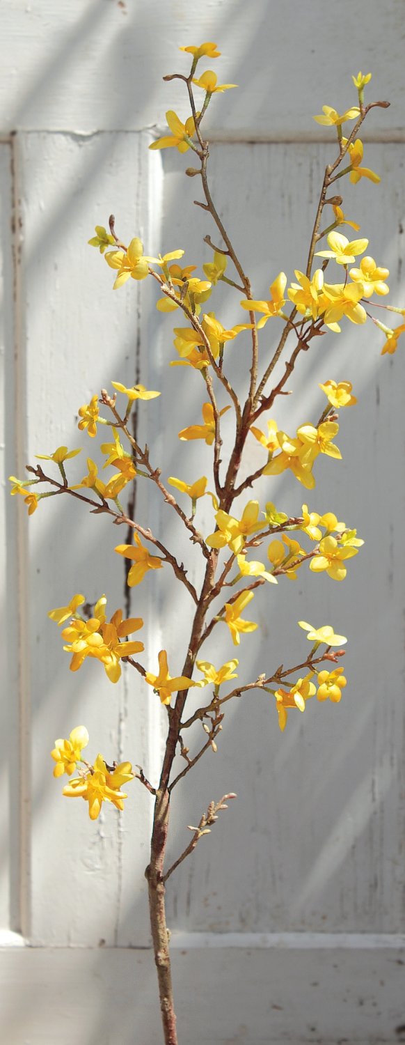 Künstlicher Forsythienzweig, 90 cm, gelb