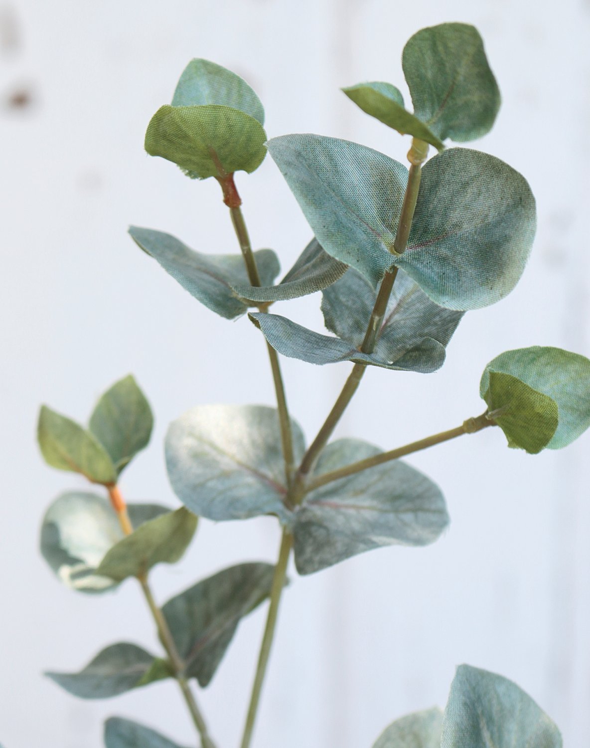 Faux eucalyptus stem, 55 cm, green