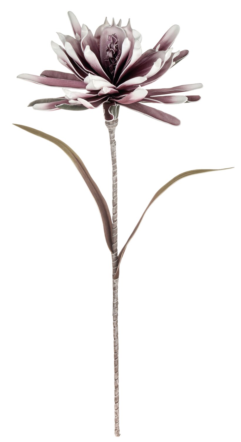 Deko Soft flower 'Kaktusblüte', 90 cm, antik-rosa